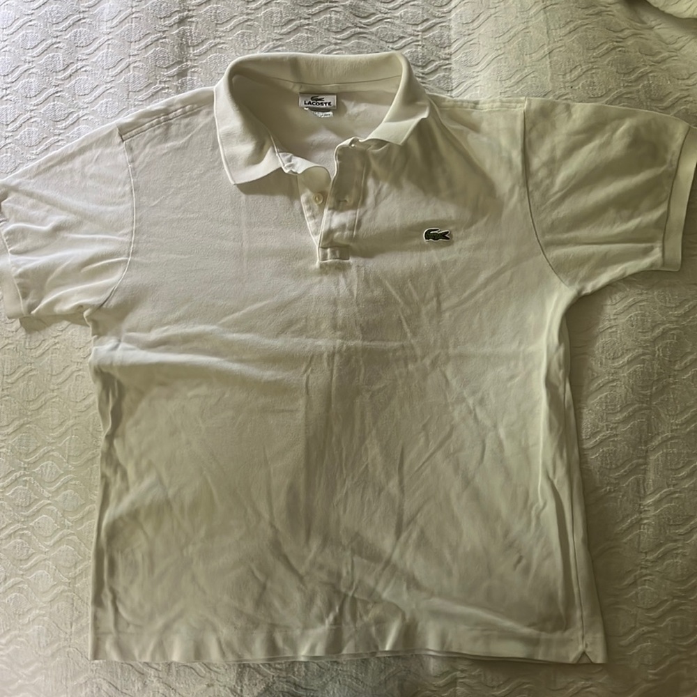 Lacoste Men’s Polo Size 4 White